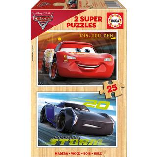 Educa  Disney Cars Puzzle 2x25 Teile 