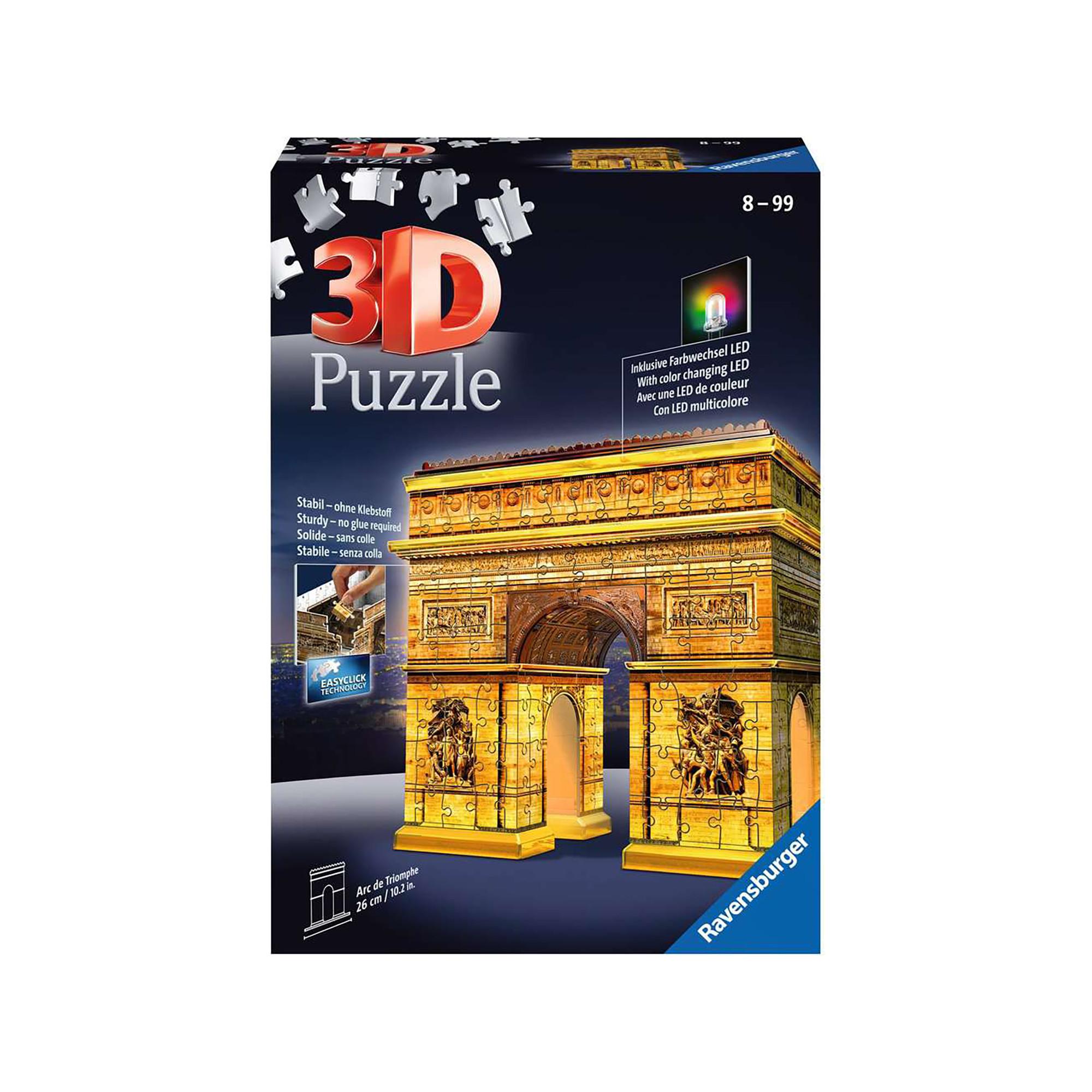 Carlit  3D Puzzle Arco Trionfale, night edition, 72 pezzi 