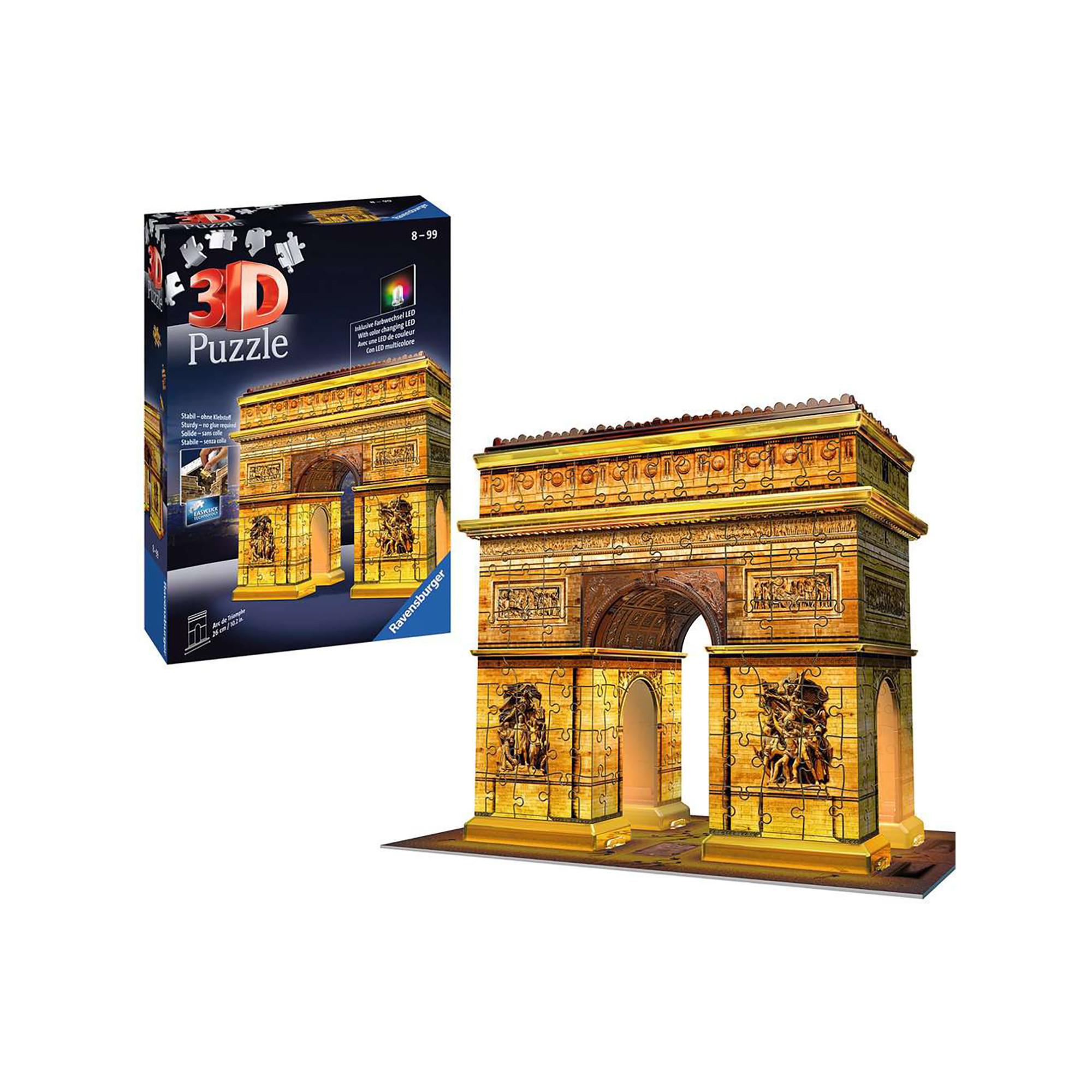 Carlit  3D Puzzle Arco Trionfale, night edition, 72 pezzi 