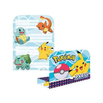 Set di inviti Pokémon, 8 pezzi
