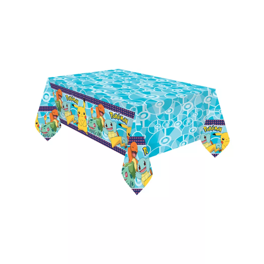 Amscan - Tischdecke Pokémon, 120X180CM, Multicolor