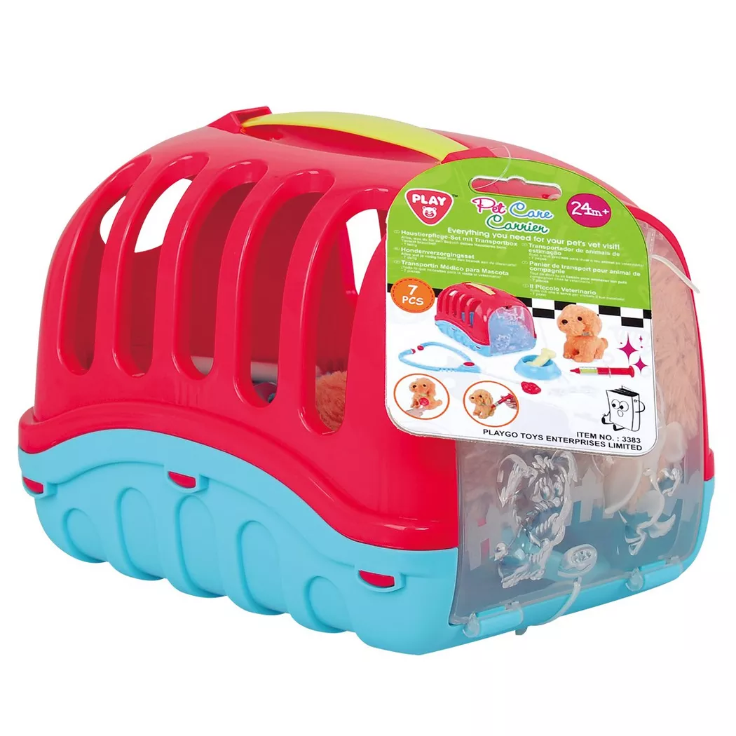 Play&Go - Haustierpflege-Set mit Transportbox, Multicolor