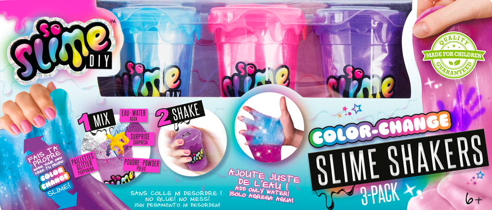 CANAL TOYS Slime shaker 3 pack - Color change pas cher 