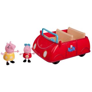 jazwares  Peppa Pig, Peppa's grosses rotes Auto mit 2 Spielfiguren 