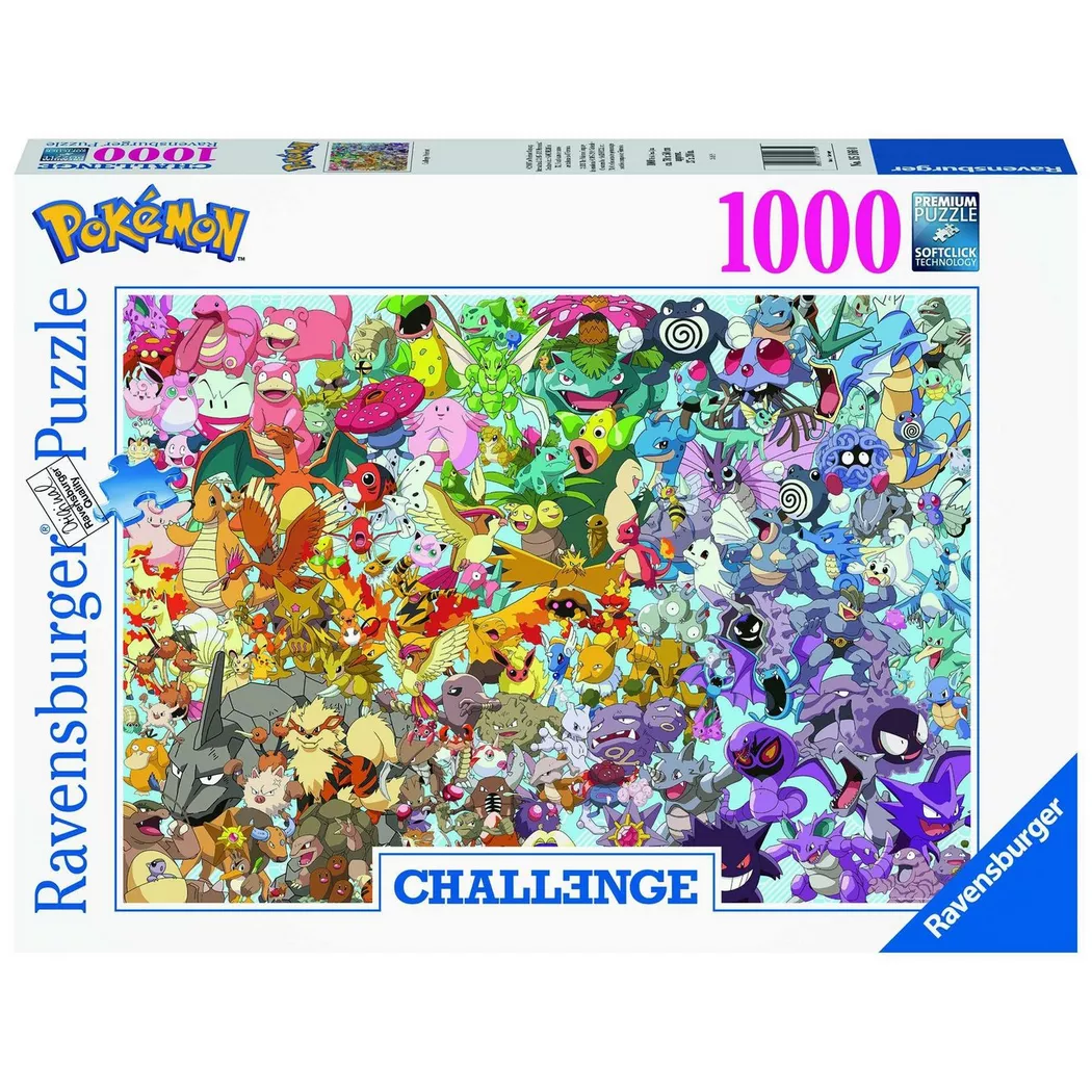 Ravensburger - Pokémon Puzzle, 1000 Teile, Multicolor