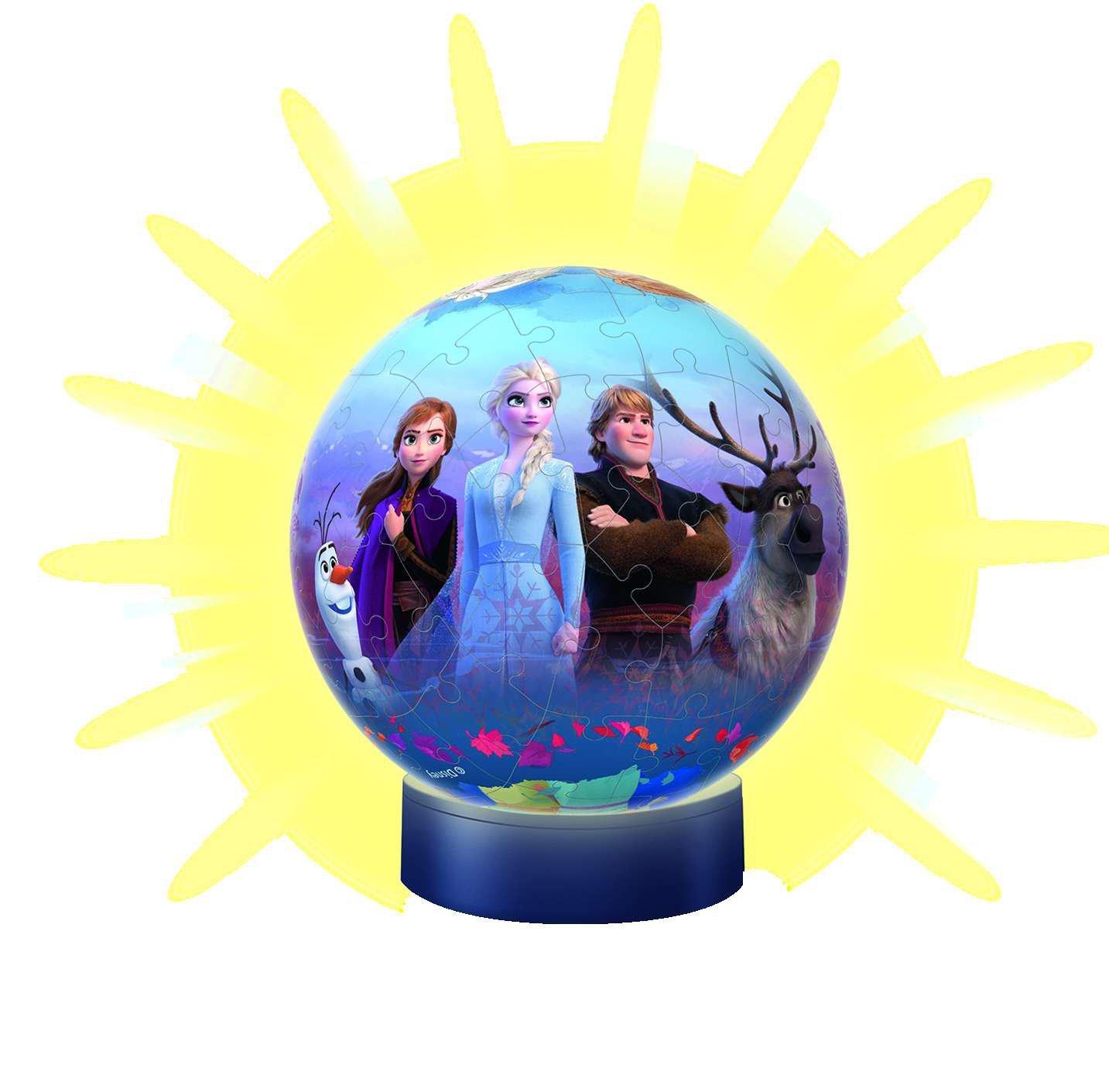 Ravensburger  3D Puzzle Ball Nachtlicht - Frozen II, 72 Teile 