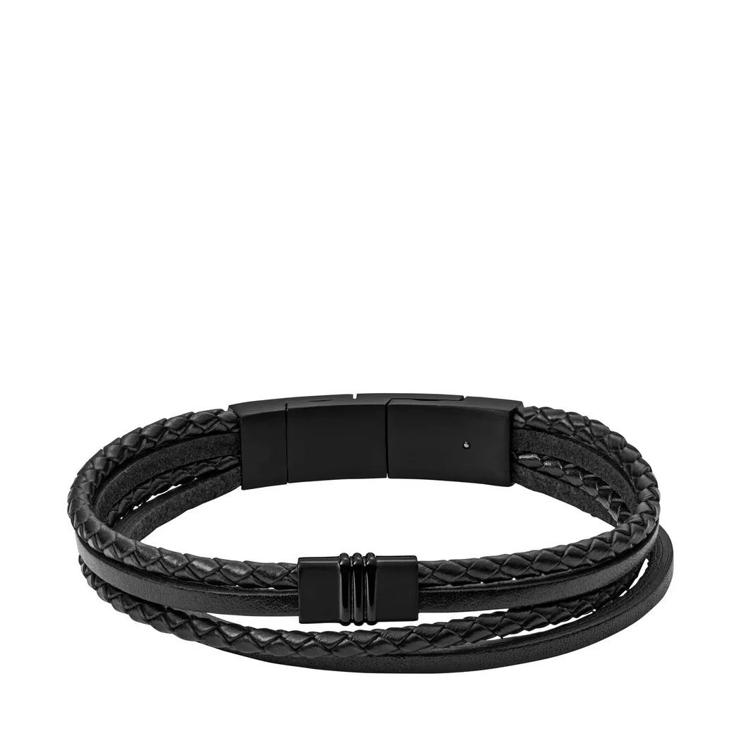 Fossil - Armkette, Vintage Casual, 19cm, Black