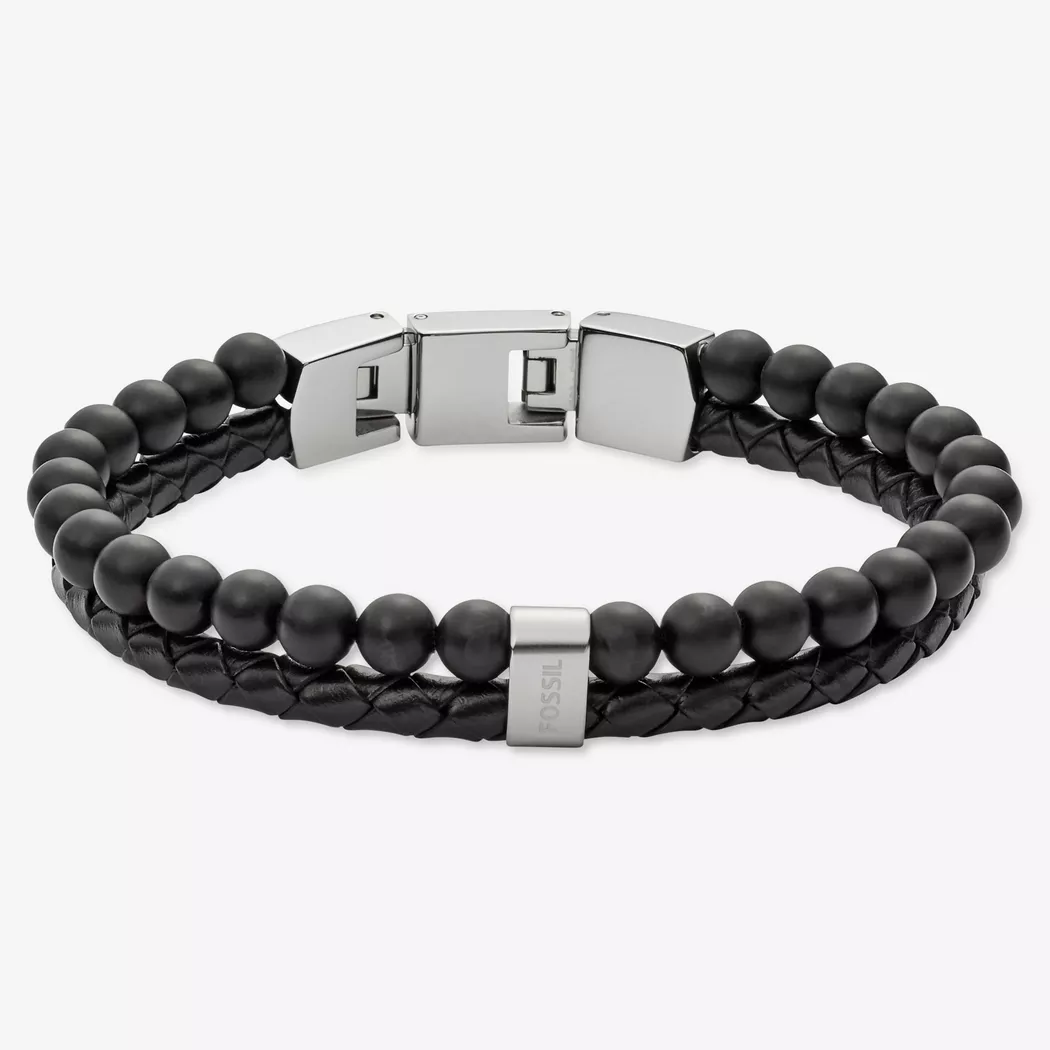 Fossil - Armband, Men's Vintage, 19.5CM, Black