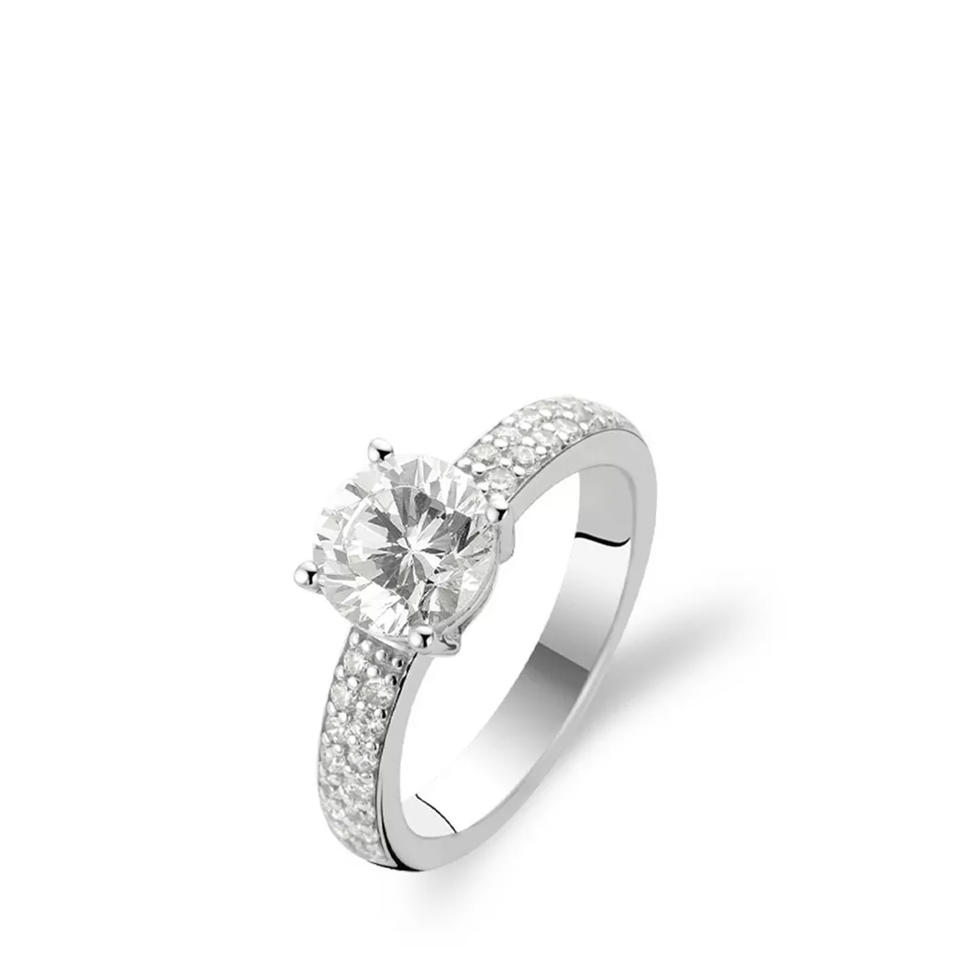 TI SENTO - Ring, 50, Silberfarben