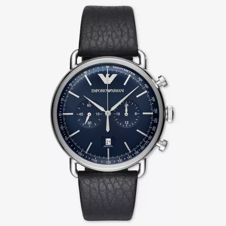 EMPORIO ARMANI Aviator Chronograph Uhr Black