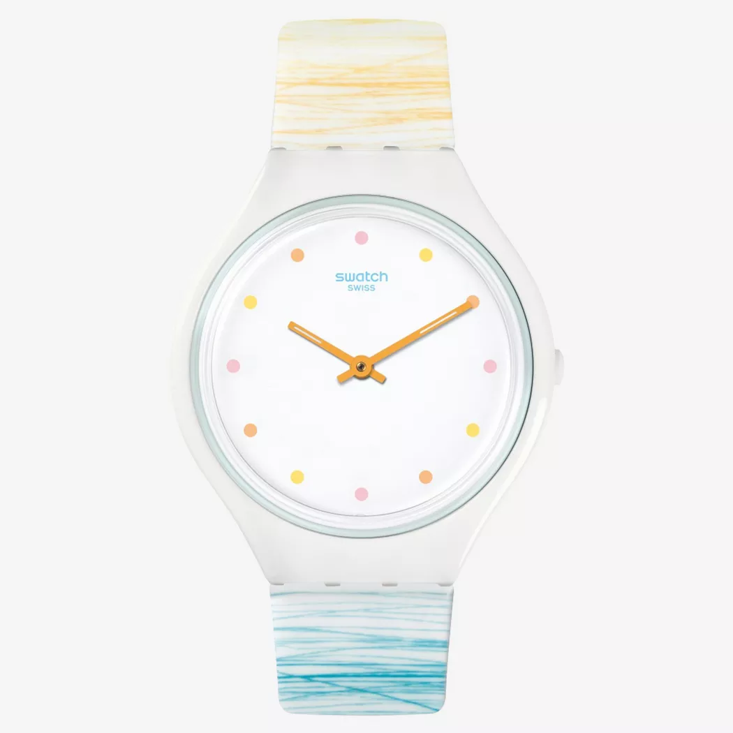 Swatch - Analoguhr, Skin, 36mm, Zweifarbig