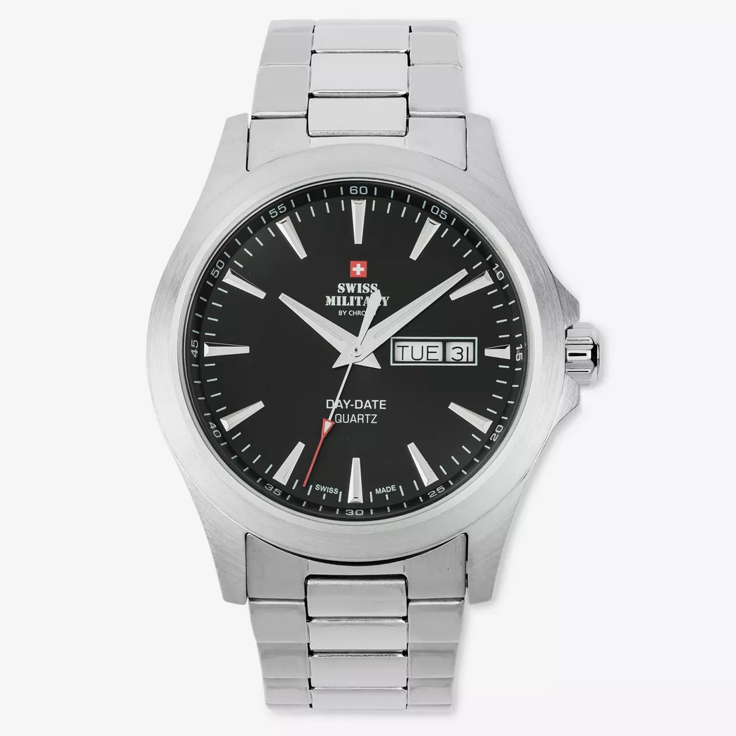 Swiss Military - Analoguhr, 42mm, Silberfarben