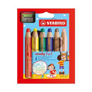 STABILO Matite colorate Woody 3in1 