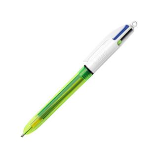 BiC STYLO A BILLE 4 Colours Fluo Medium 