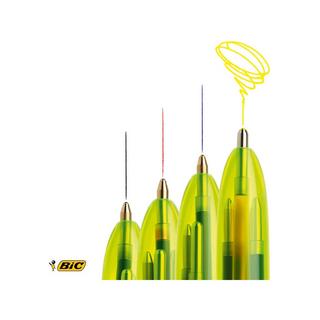 BiC STYLO A BILLE 4 Colours Fluo Medium 