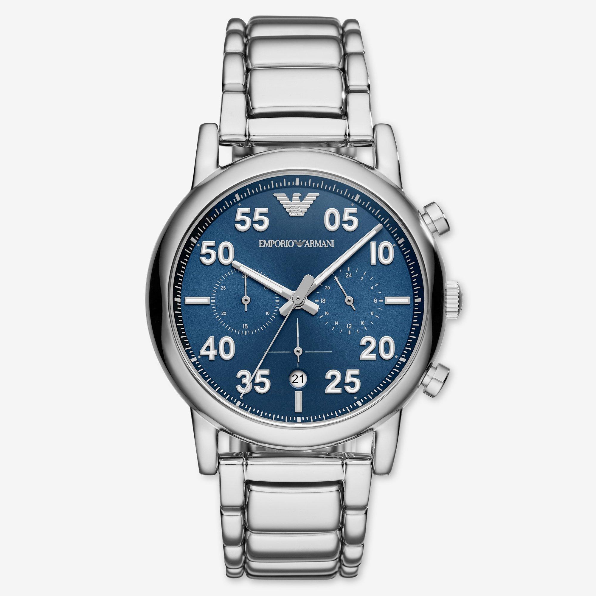 EMPORIO ARMANI Luigi *COULEUR ARGENT 43MM 