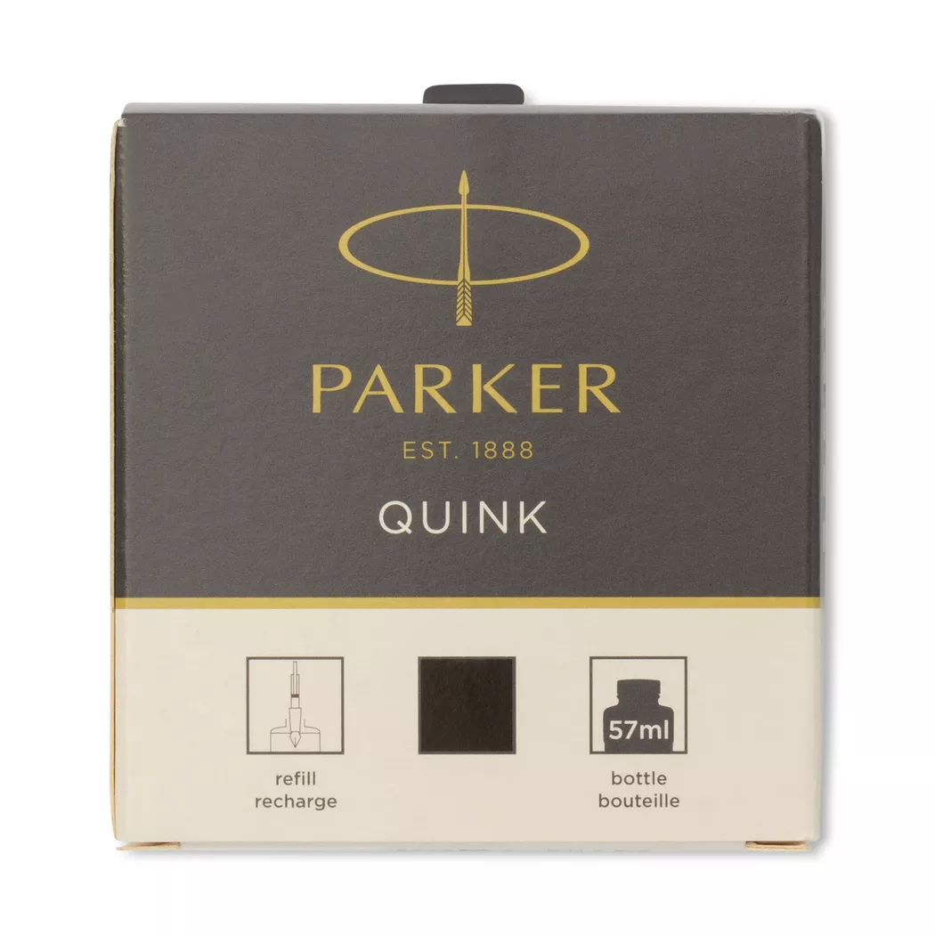 Parker Quink Ink Permanent 60ml, Blue, Black