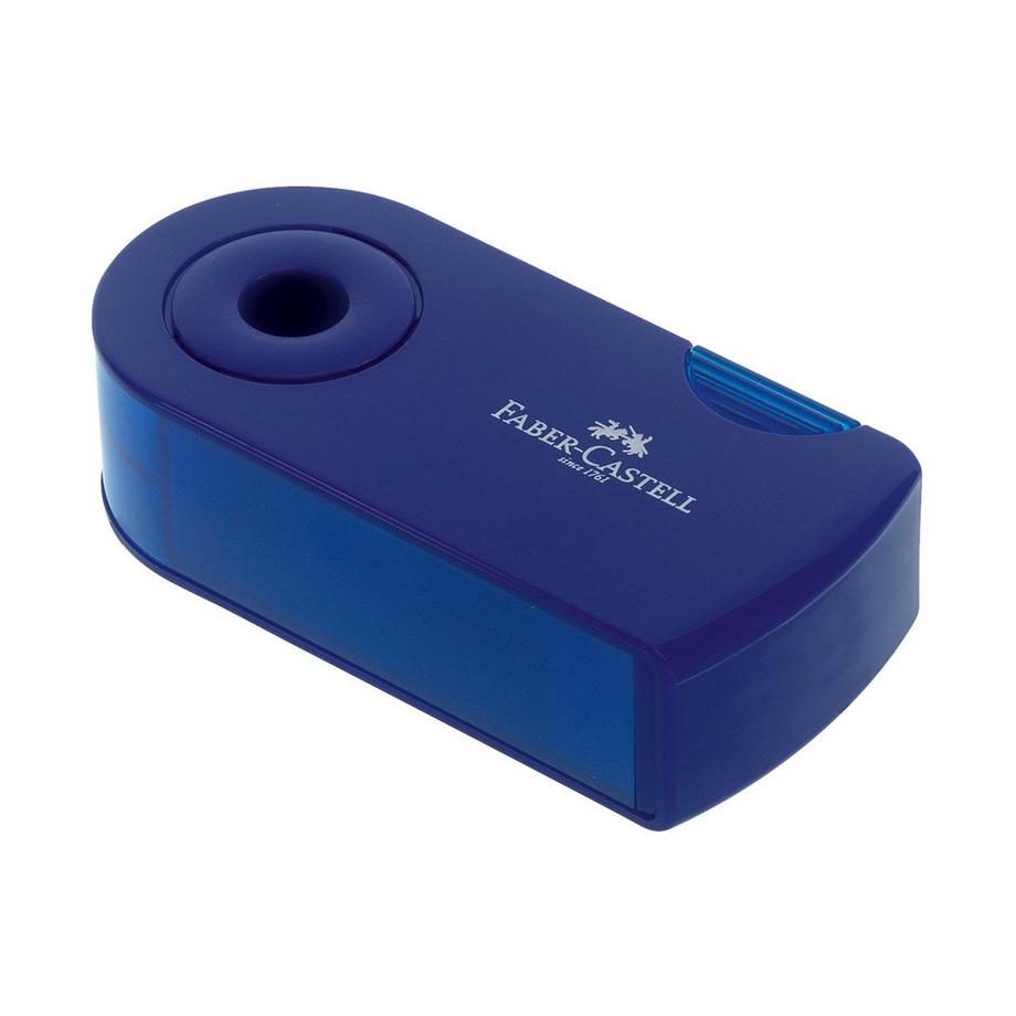 Faber-Castell Affilatore Temperamatite a2fori ro/serb.Sleeve, R/B 