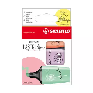 STABILO Leuchtmarker Set Boss mini Pastellove Multicolor