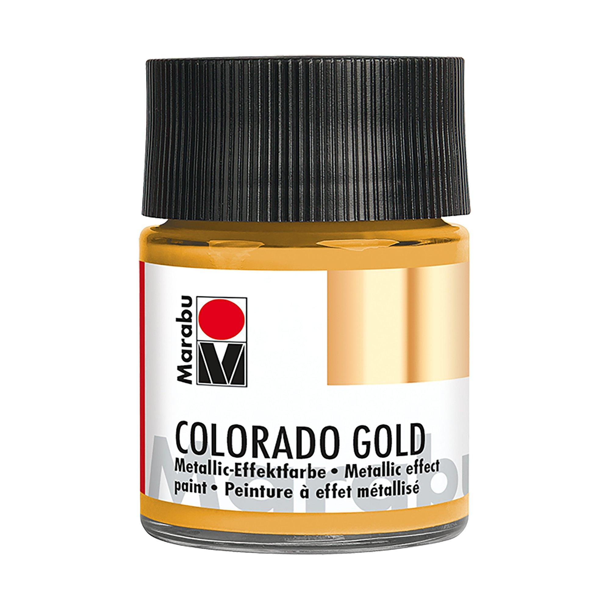 Marabu Metallic Effektfarbe, Colorado Gold Metallic-Gold 784 