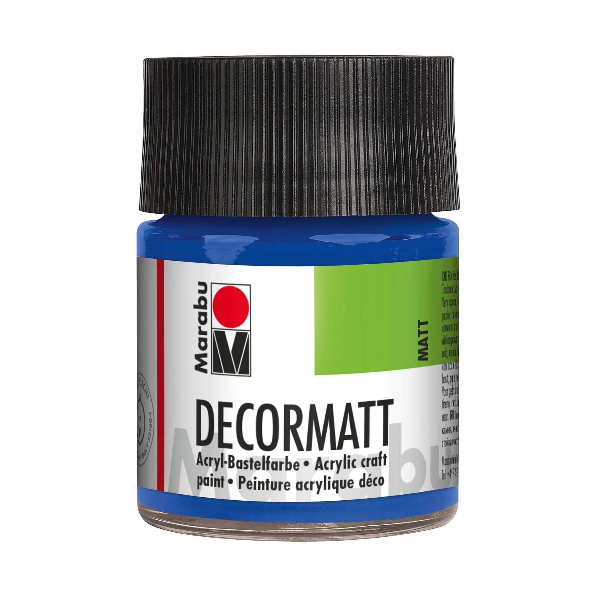 Marabu Peinture acrylique, Decormatt Bleu moyen 052 