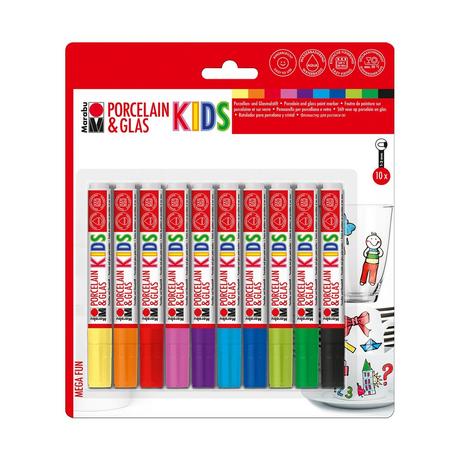 Marabu Porzellan- und Glasmalstift Mega Fun 