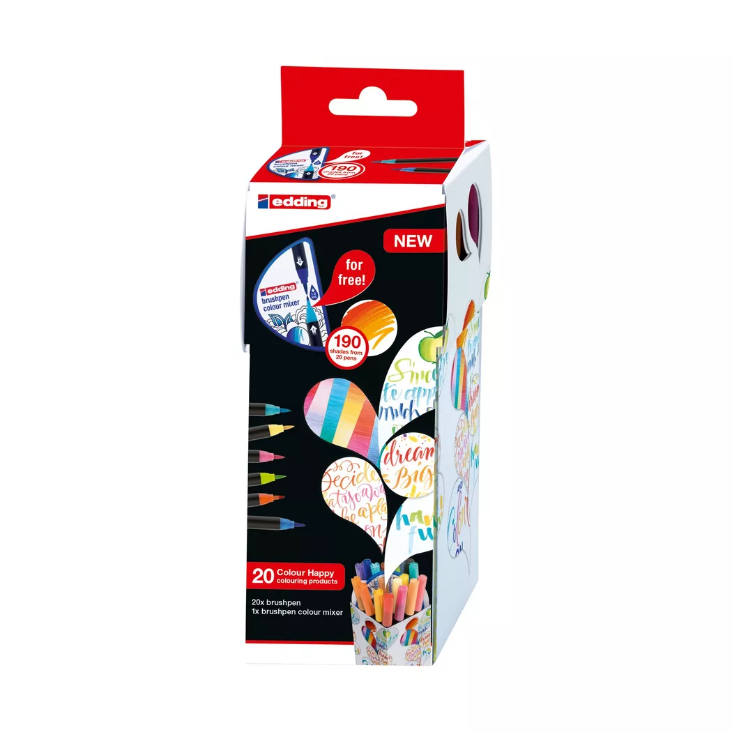 Edding - Pinselstifte, One Size, Multicolor