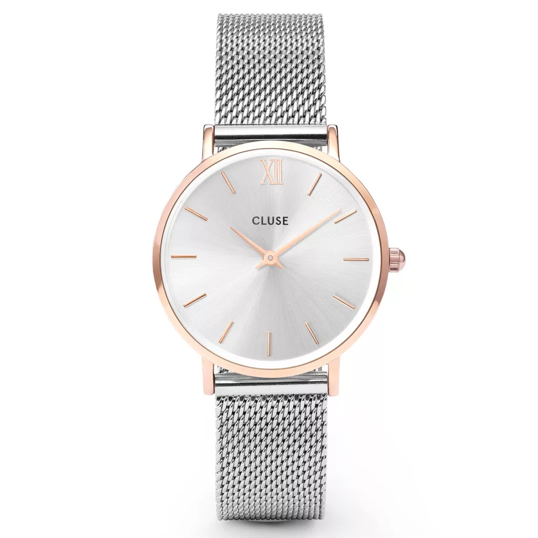 CLUSE - Analoguhr, Minuit, 33mm, Silberfarben