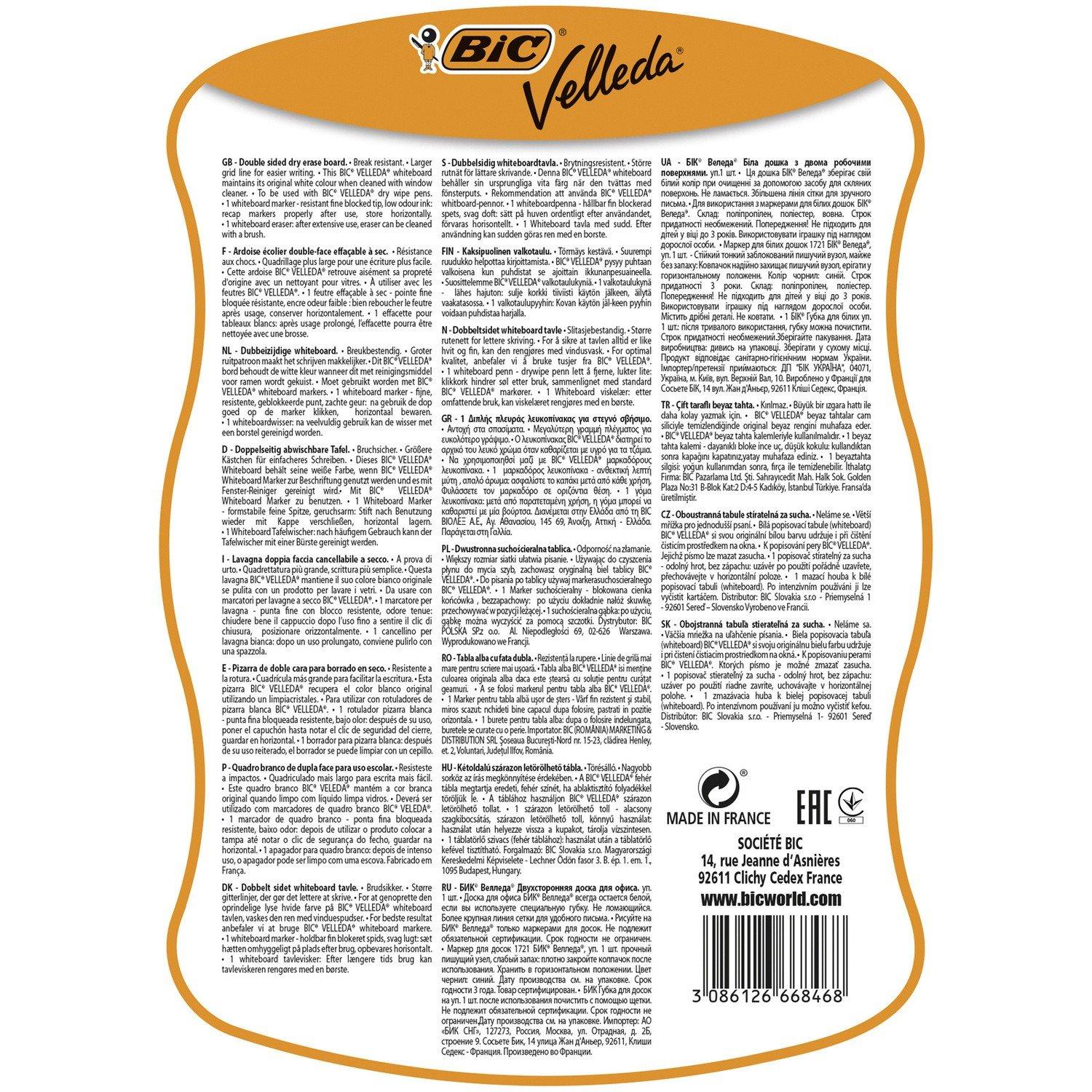 BiC Velleda Whiteboard Set Whiteboard, Surligneur 