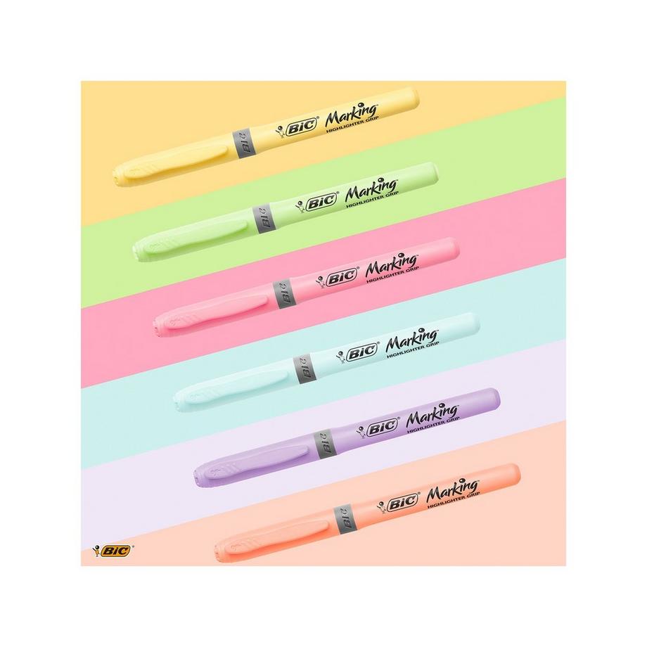 BiC Leuchtmarker Highlighter Grip Pastel 