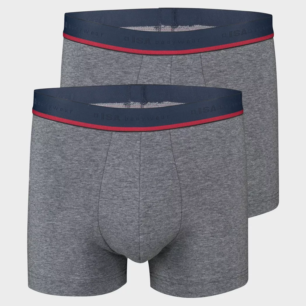 ISA bodywear - Duopack, Panty, für Herren, Grau Größe S