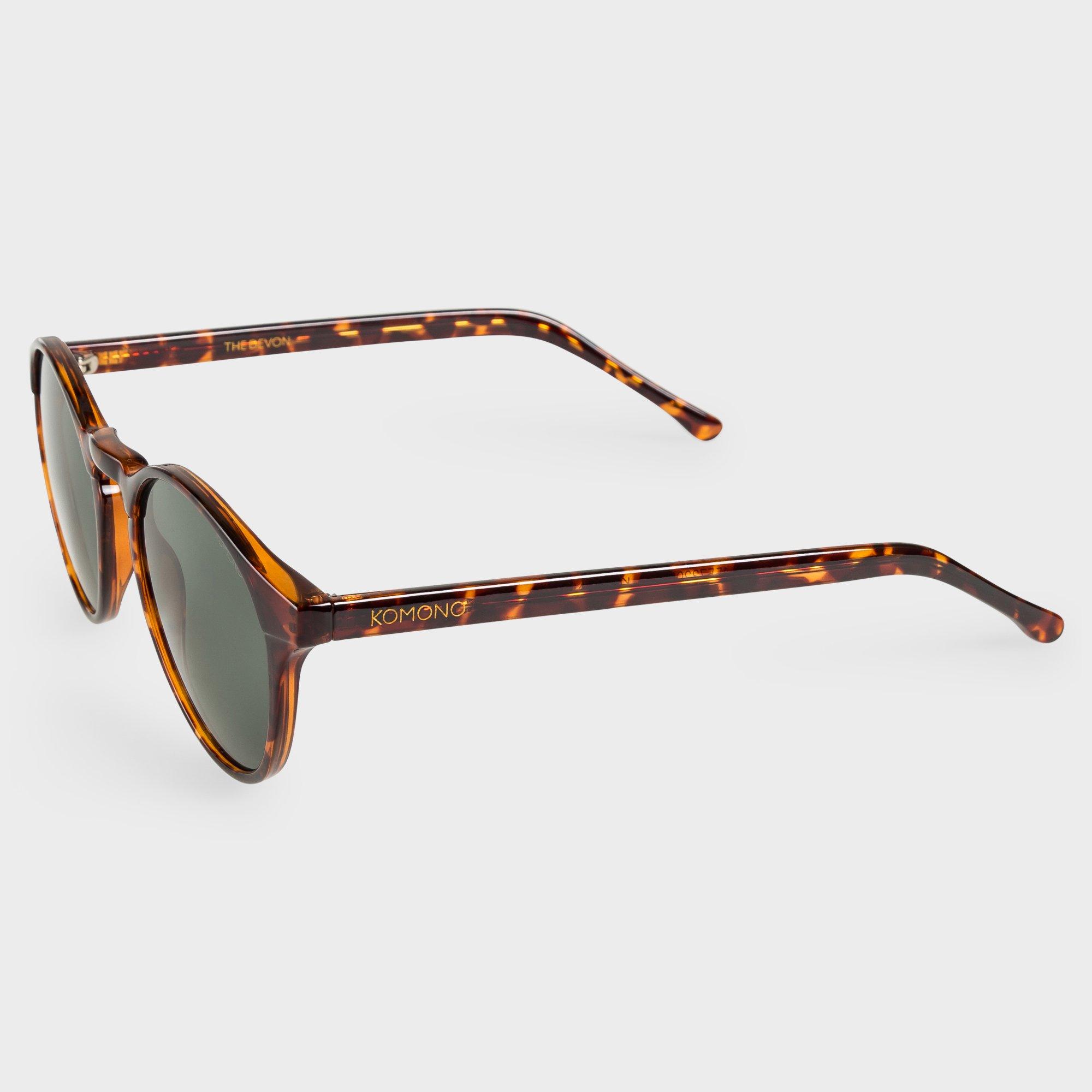 KOMONO Devon Occhiali da sole rotondi con custodia 