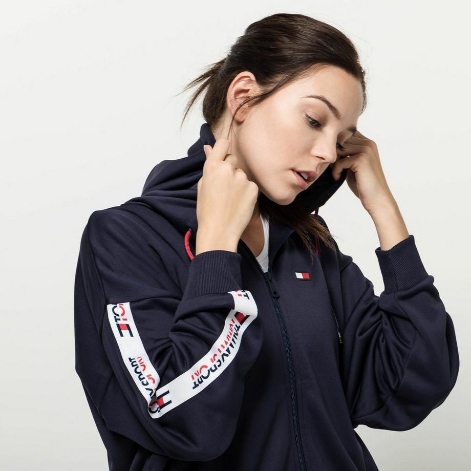TOMMY SPORT  Hoodie mit Reissverschluss 