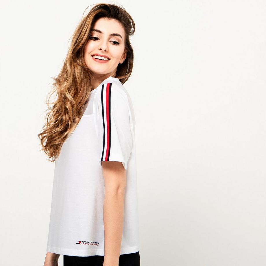 TOMMY SPORT  T-shirt, col rond, manches courtes 