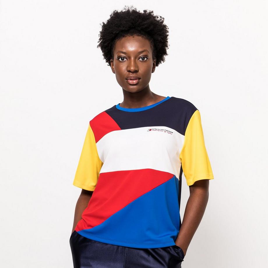 TOMMY SPORT  T-shirt, col rond, manches courtes 