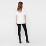 ONLY T-shirt, col rond, manches courtes  Blanc