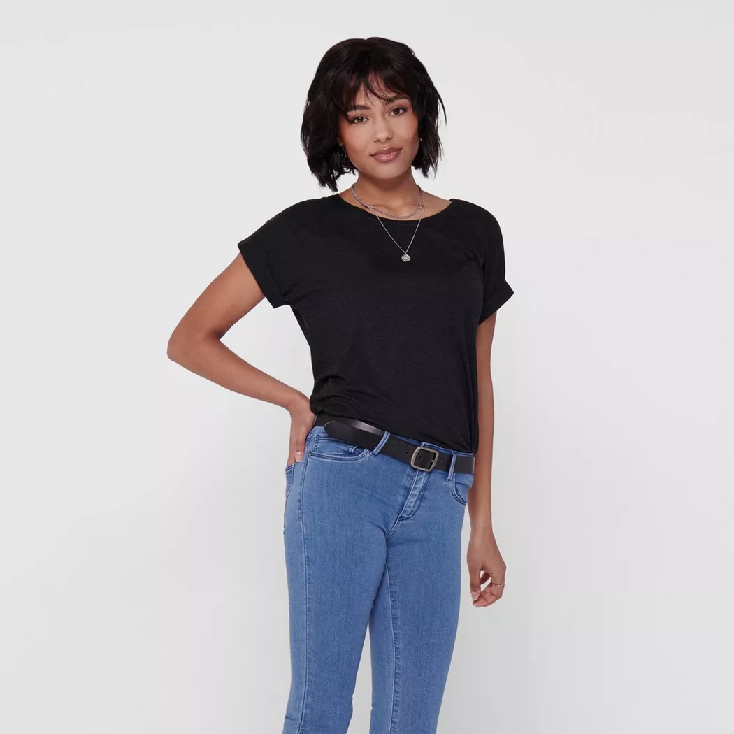 ONLY T-Shirt ONLLUCY  schwarz   L damen 3