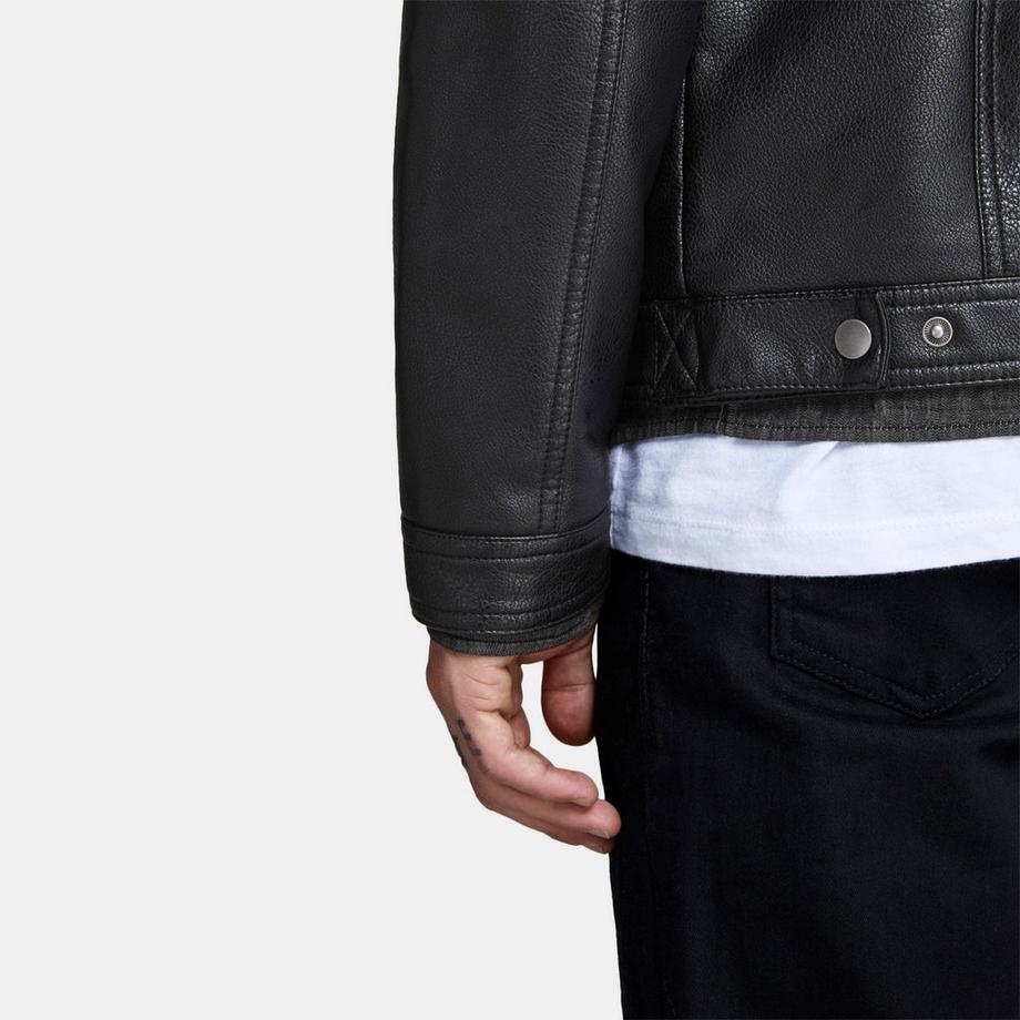 JACK & JONES Lederoptik Blouson Jacke  