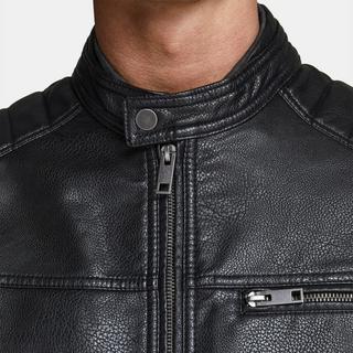 JACK & JONES Lederoptik Blouson Jacke  