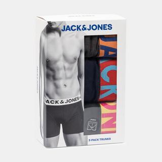 JACK & JONES JACCRAZY SOLID TRUNKS 3 PACK Lot de 3 boxers 