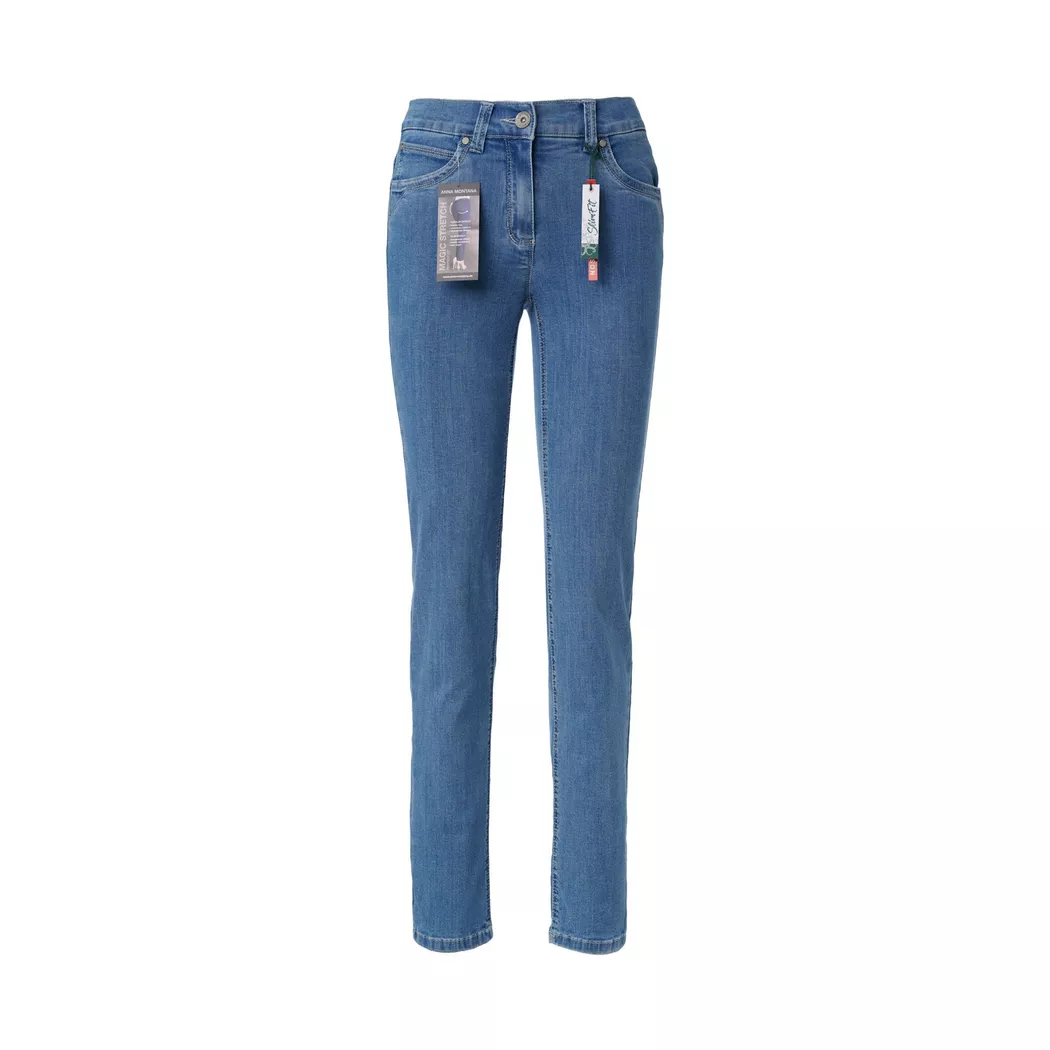 Anna Montana - Jeans, Slim Fit, für Damen, Bleached Blau, Größe 38