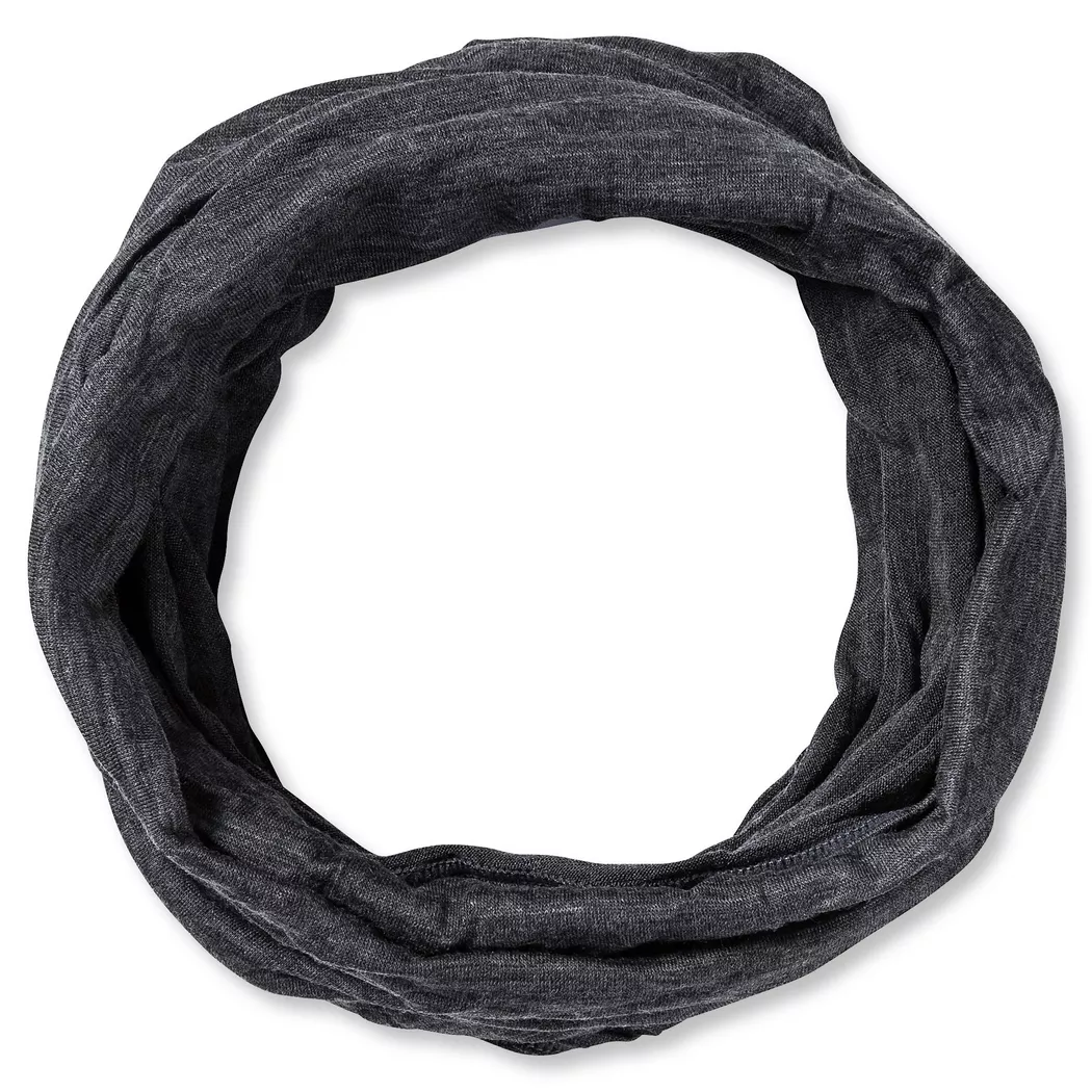 Buff Merino Lightweight Solid Grey Tubular Neckwear