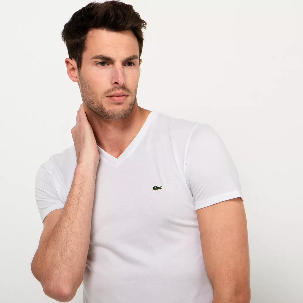 Lacoste - T-Shirt, Regular Fit, kurzarm, für Herren, Weiss, Größe L (T5)
