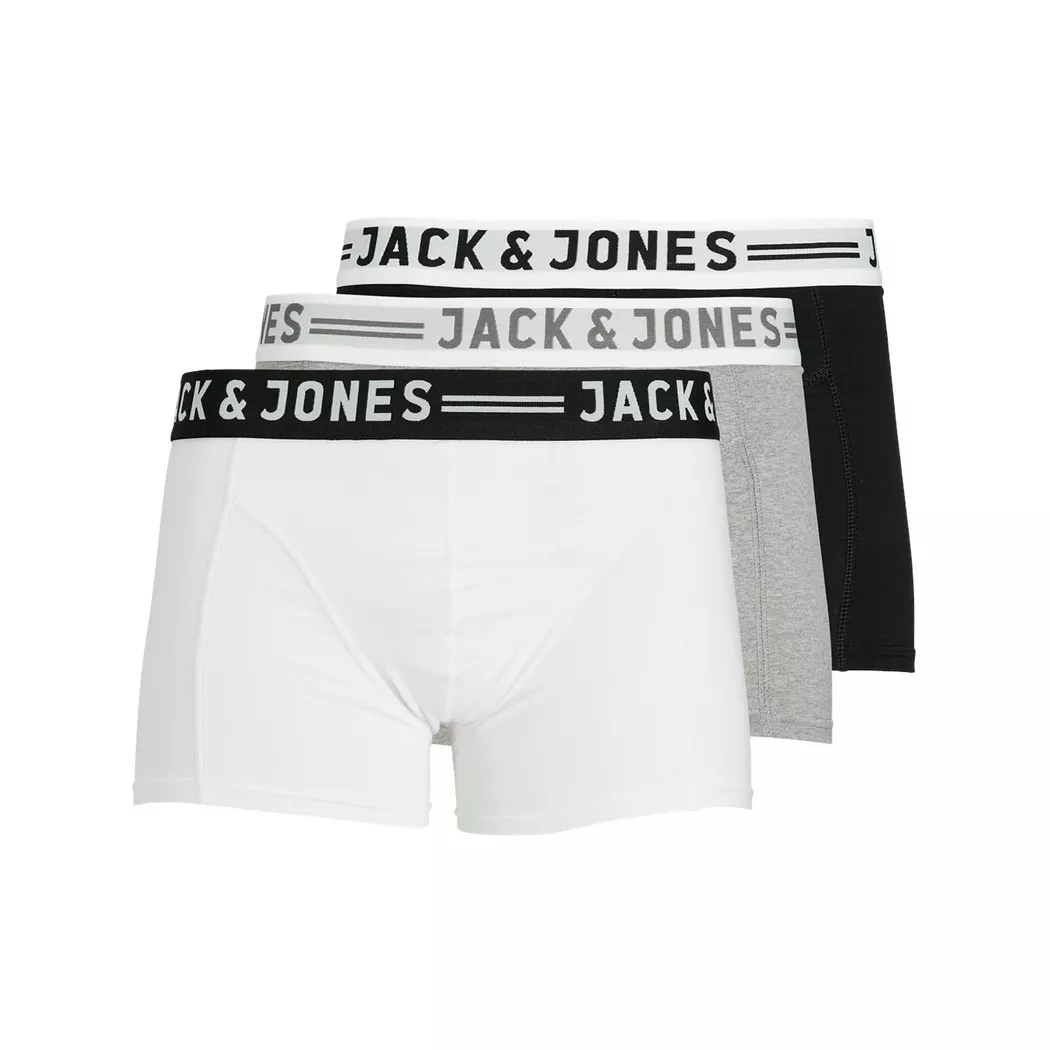 Jack & Jones - Triopack, Pantys, für Herren, Weiss, Größe XXL