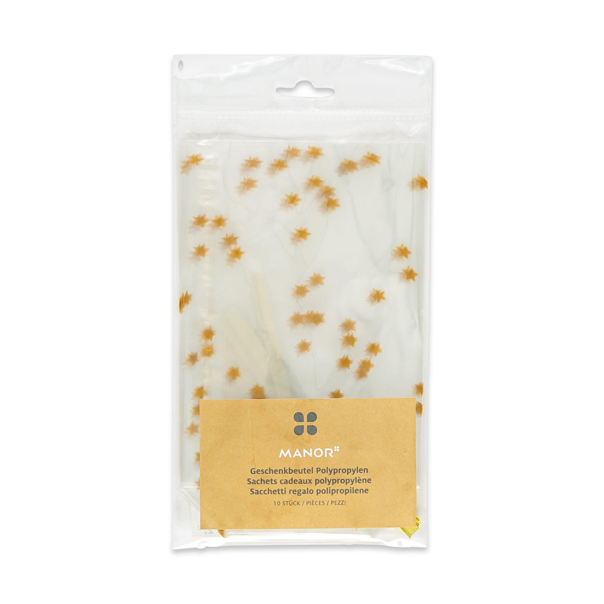 Manor Klarsichtbeutel Sterne 