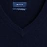 GANT MD. EXTRAFINE LAMBSWOOL V-NECK Pull, Classic Fit, manches longues 