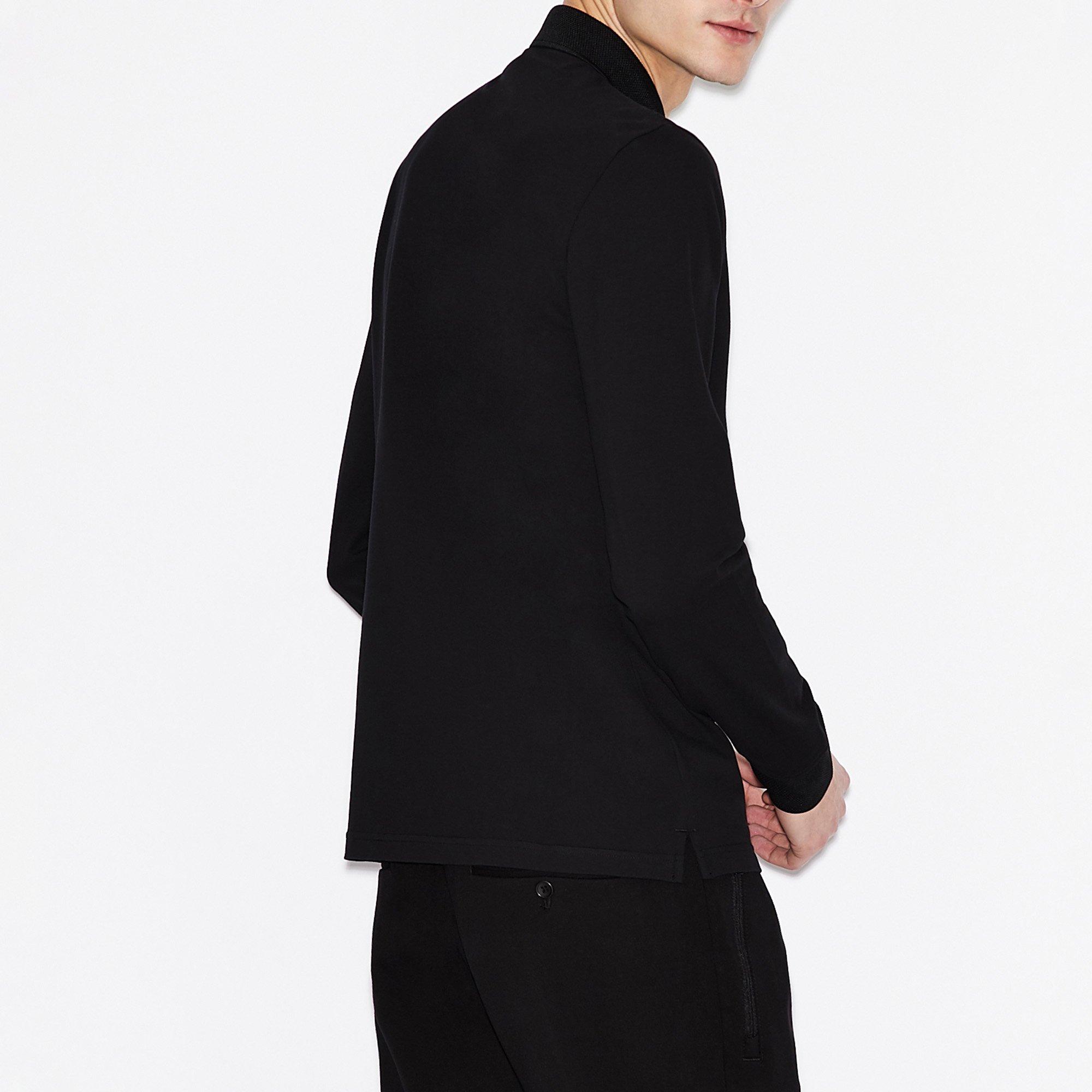 Armani Exchange Langarm Modern Fit Poloshirt  