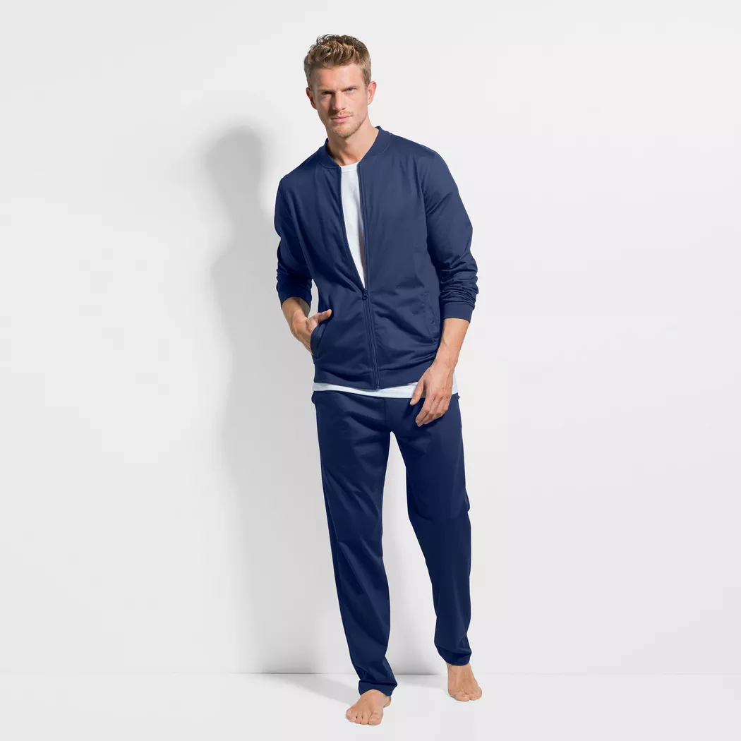ISA bodywear - Loungewear Jacke, für Herren, Marine, Größe M