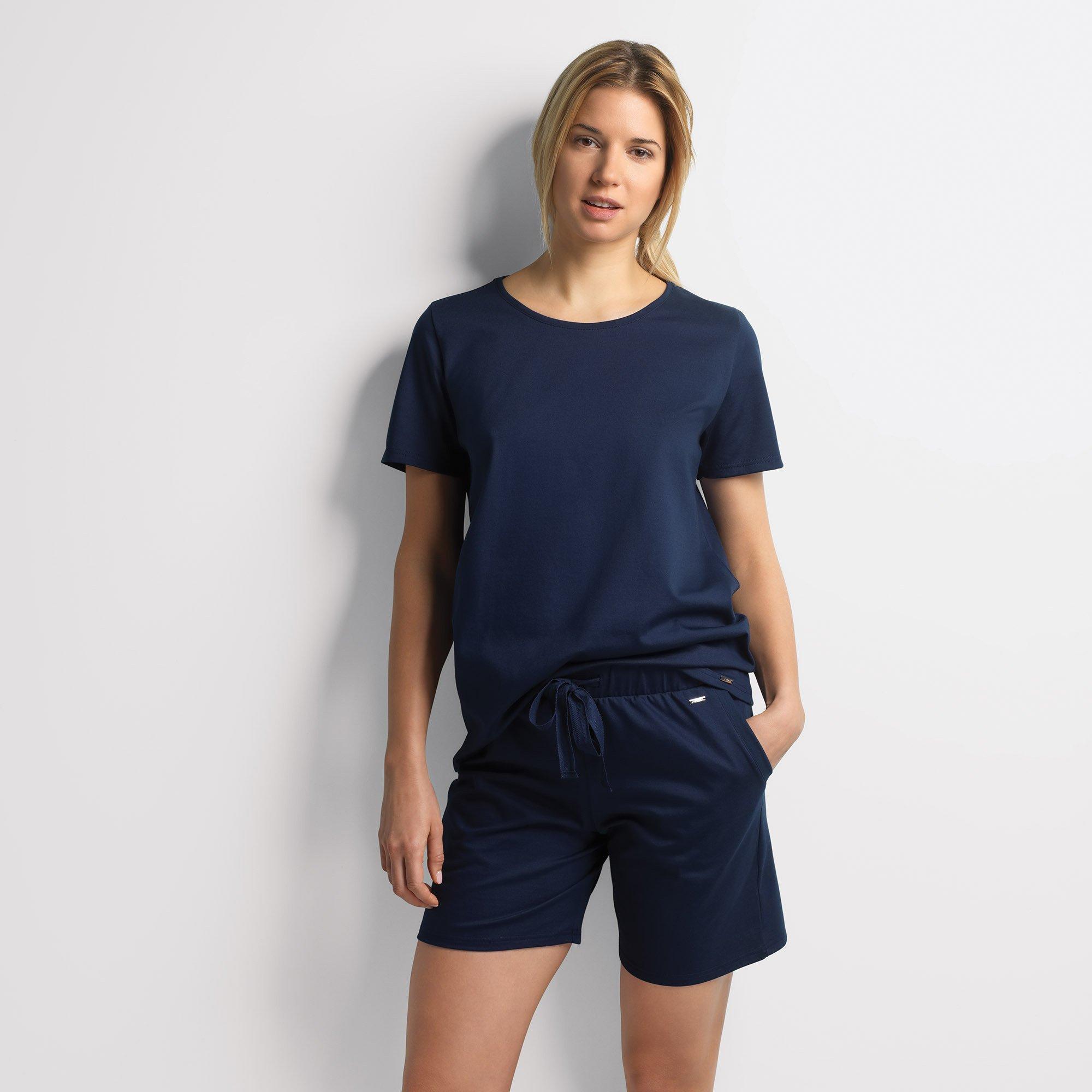 Image of Shirt Kurzarm Damen Dunkelblau L