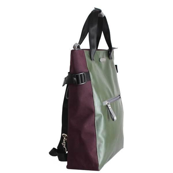 7clouds Sac à dos-Shopper Mendo 7.2 junglegreen/wine  